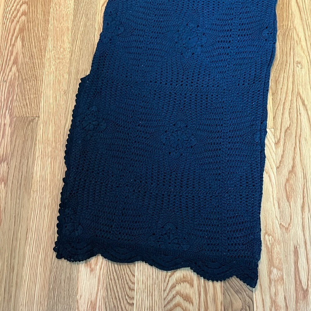 Free People Dahlia Midi Dress Crochet Halter Slit Bodycon Size Small NWT - Picture 16 of 16